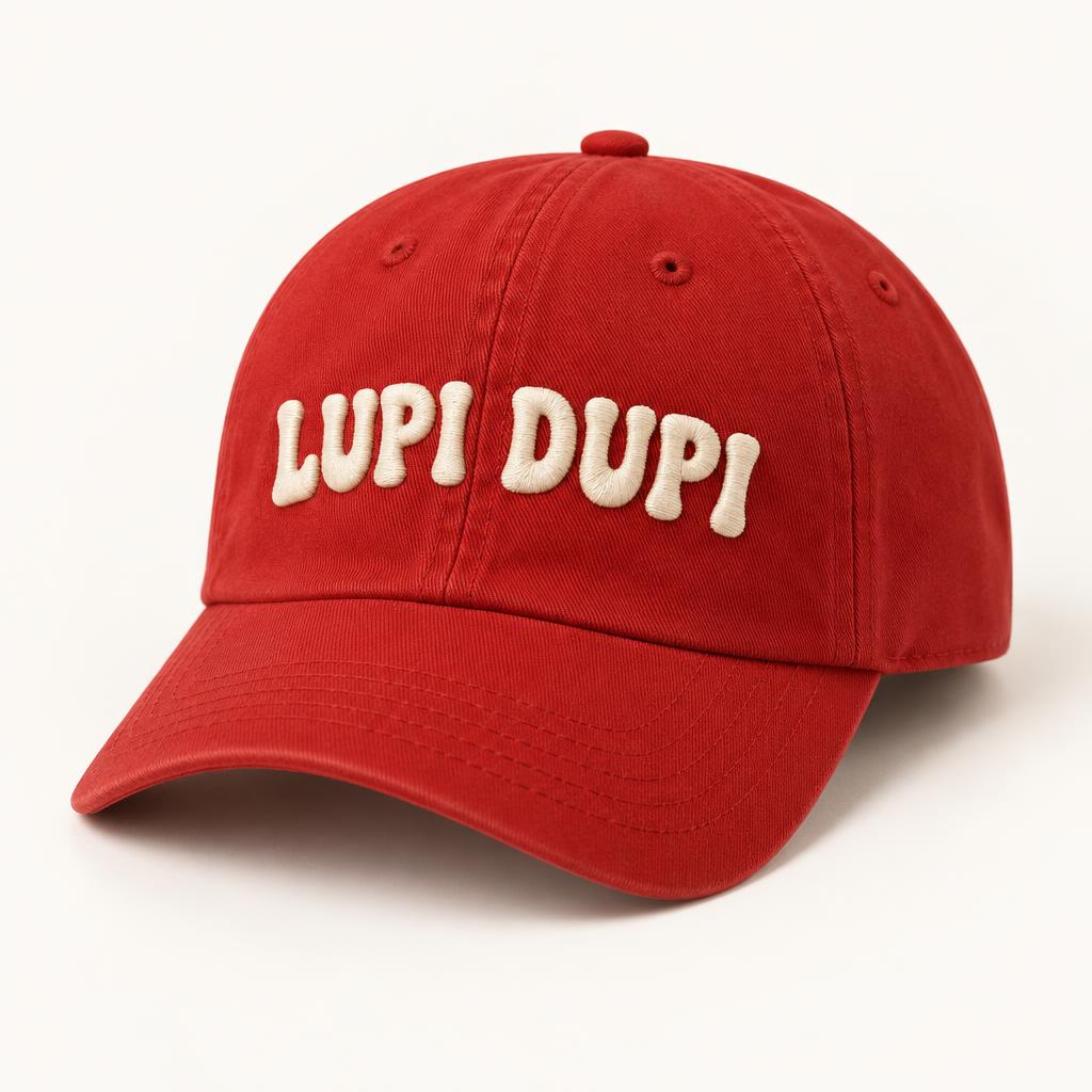 Red Lupi Dupi Cap